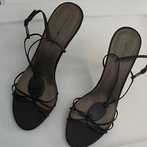 Bandolino Brown Strappy Heels